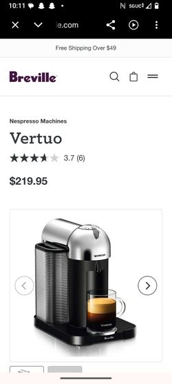 Nespresso vertuo machine