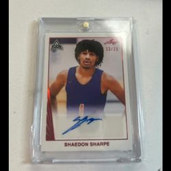 Shaedon Sharpe /25 Rookie Auto - Blazers Color Match