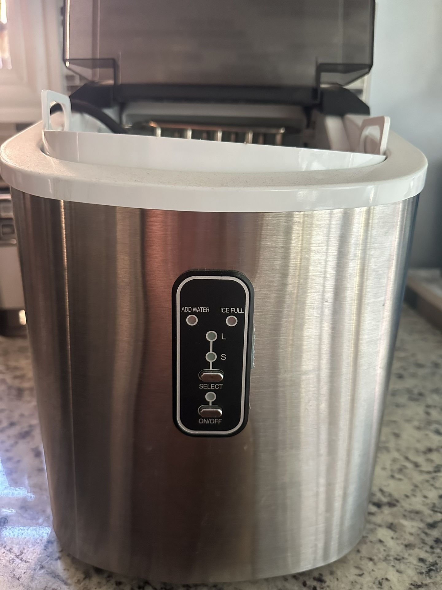 EUHOMY Ice Maker Countertop Machine - 26 lbs in 24 Hours, 9 Cubes Ready in 8 Mins, Electric Ice Make