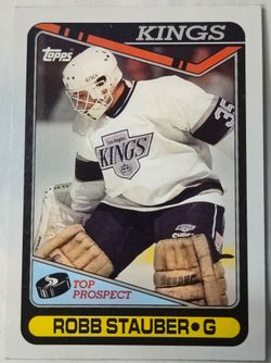 Topps Robb Stauber LA Kings Hockey Card # 181 Unc
