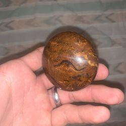 Antique Bennington VT Porcelain Marble Swirl Door Knob 