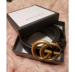GG/Gucci Marmont Leather Belt