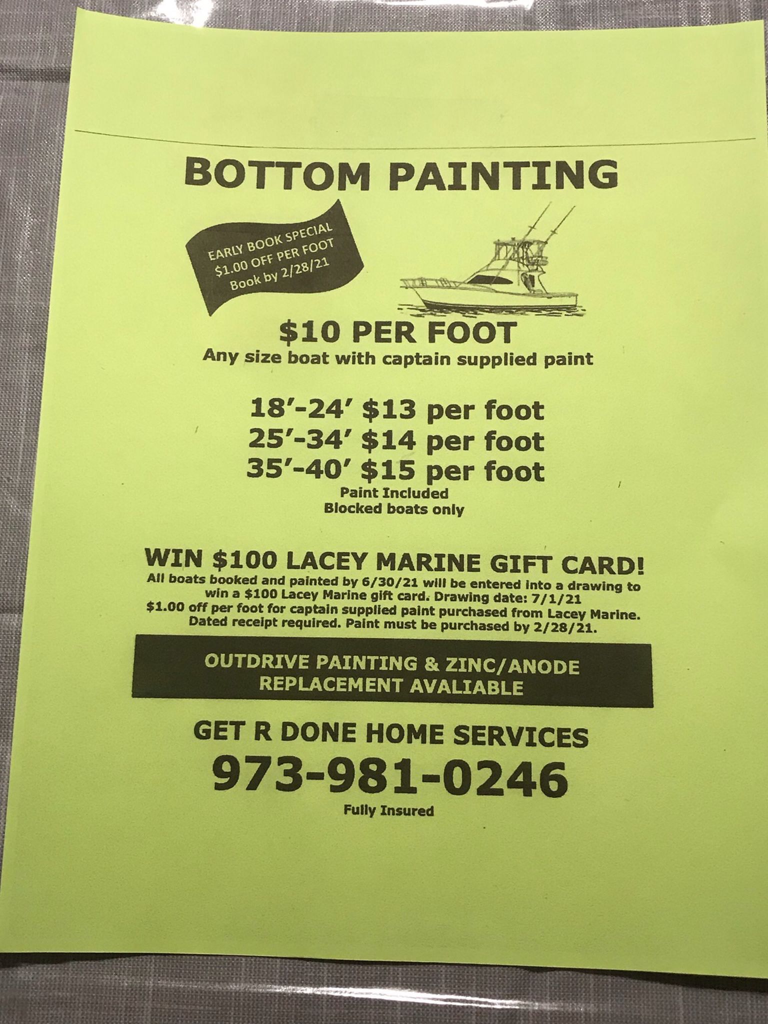 Bottom Painting Save By Booking Date By 2/28/21