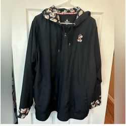 Vintage Disney Mickey Mouse Windbreaker/Jacket with a hood Size 3XL      #Disneyinspired #disneyland #mickeymouse #raincoat #tops     psychedelic band