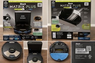 Shark Matrix Plus 2-in-1 Robot Vacuum & Mop Self-Empty HEPA Base