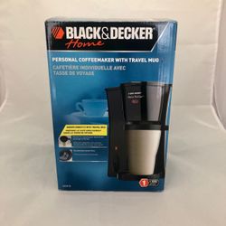 BLACK+DECKER Personal Coffee Maker with Travel Mug Brew N Go