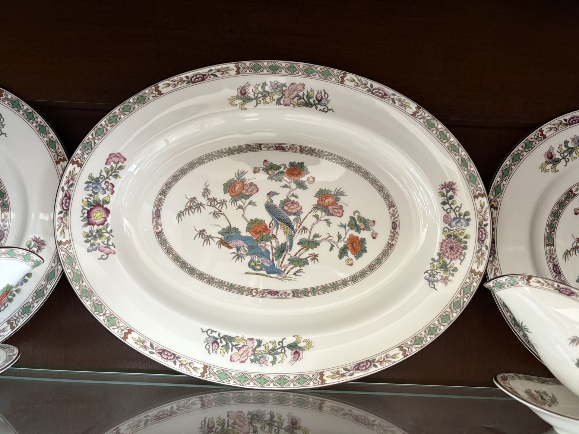 Wedgwood Kutani Crane Oval Serving Platter