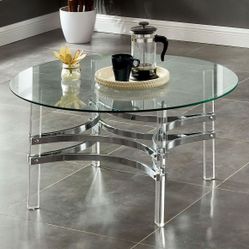 🌟NEW 2 PIECES Chrome Coffee Table Set👍FREE FINANCING AVAILABLE 👉 NO CREDIT CHECK 👍 0 DOWN PAYMENT 