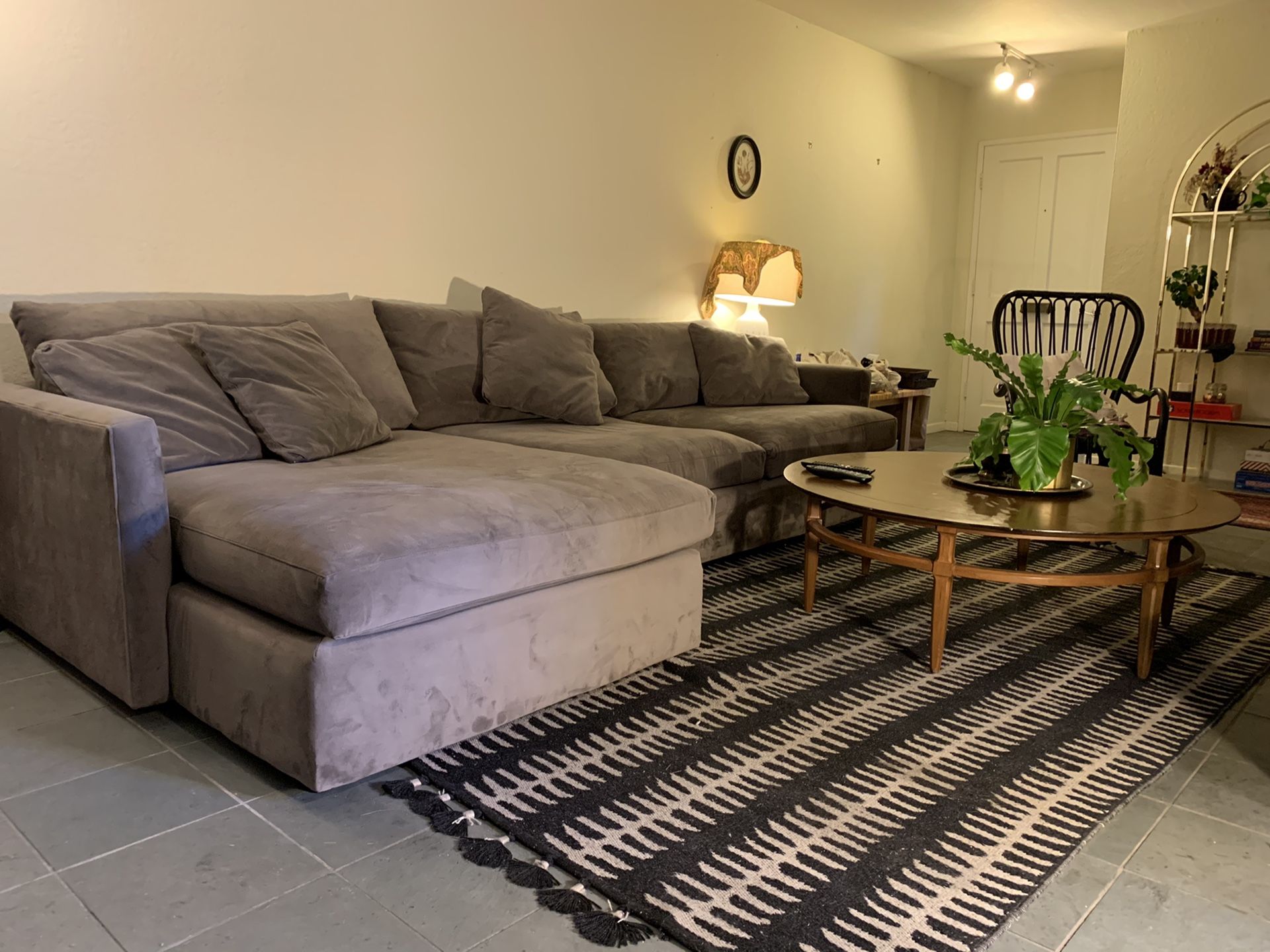 Crate & Barrel Lounge II Sectional Sofa