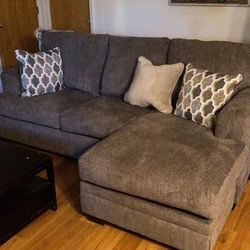 Slate Gray Dorsten Sofa Chaise 🔥 Brand New 