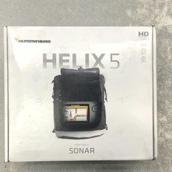Humminbird Helix 5 Portable Sonar Fish finder Dual Beam Fishing Radio GPS HD Color Display Switch fire Parameters Outdoors Dualbeam LED Transducer