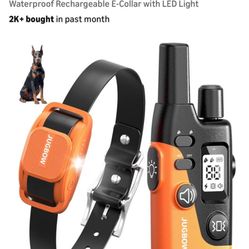 Jugbow Dog Shock Collar- 4200FT Dog Training Collar with Remote for 10-120lbs Small Medium Large Dog, IPX8-Waterproof Rechargeable E-Collar with LED L