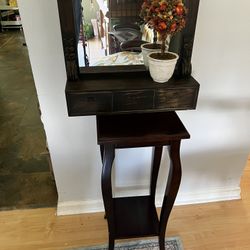 Large Mirror And Drawers