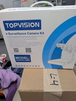 “NEW TOPVISION 4-Camera Wireless Security System – No NVR”
