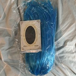 Blue Bob Wig