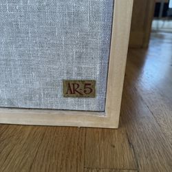 Very Rare Acoustic Research AR5 Vintage Speakers. With All Original Packaging, Etc.