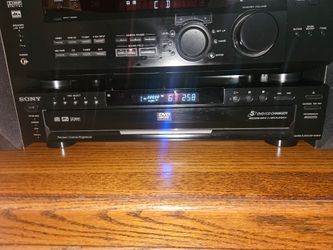 SONY 5 disc CD DVD carousel player with remote