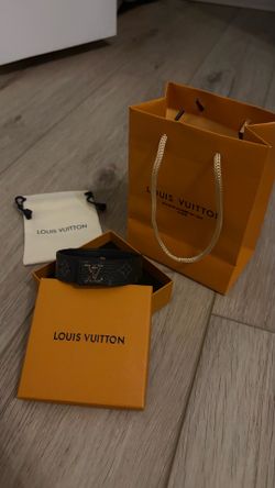 Louis V Bracelet Black And Silver