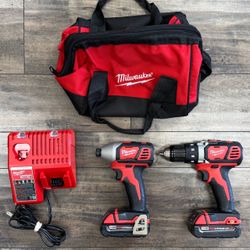 Milwaukee 2691-22 M18 Li-Ion Cordless Drill Driver Combo Kit