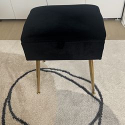 Black Vanity Chair With Storage