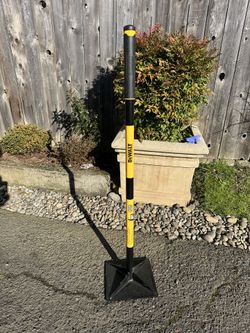 10 x 10 still tamper steel handle 