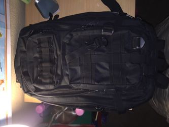 Tactical backpack. With water hydration opening