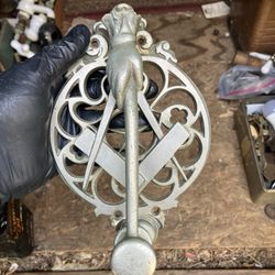 Antique Vintage Door Knocker, Masonic, Mason Templar