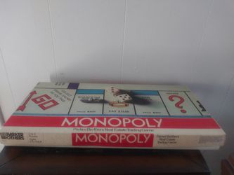 1974 Monopoly board game