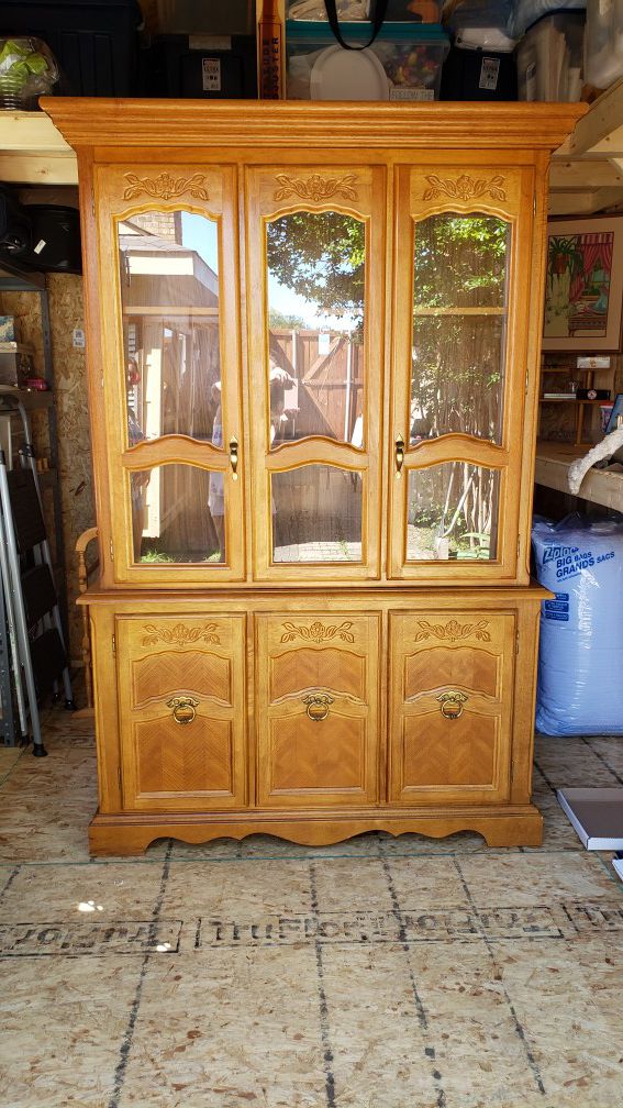 China Hutch with glass shelves