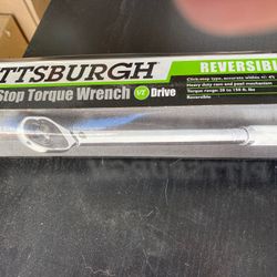 Pittsburgh 1/2 Inch  click stop torque wrench