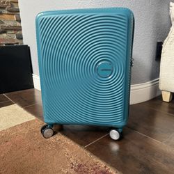 Beautiful Aqua Blue Suitcase For Cheap(need Gone Asap)