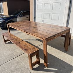 NEW 8 Foot Dining Set - Ready For Pick-Up/Delivery