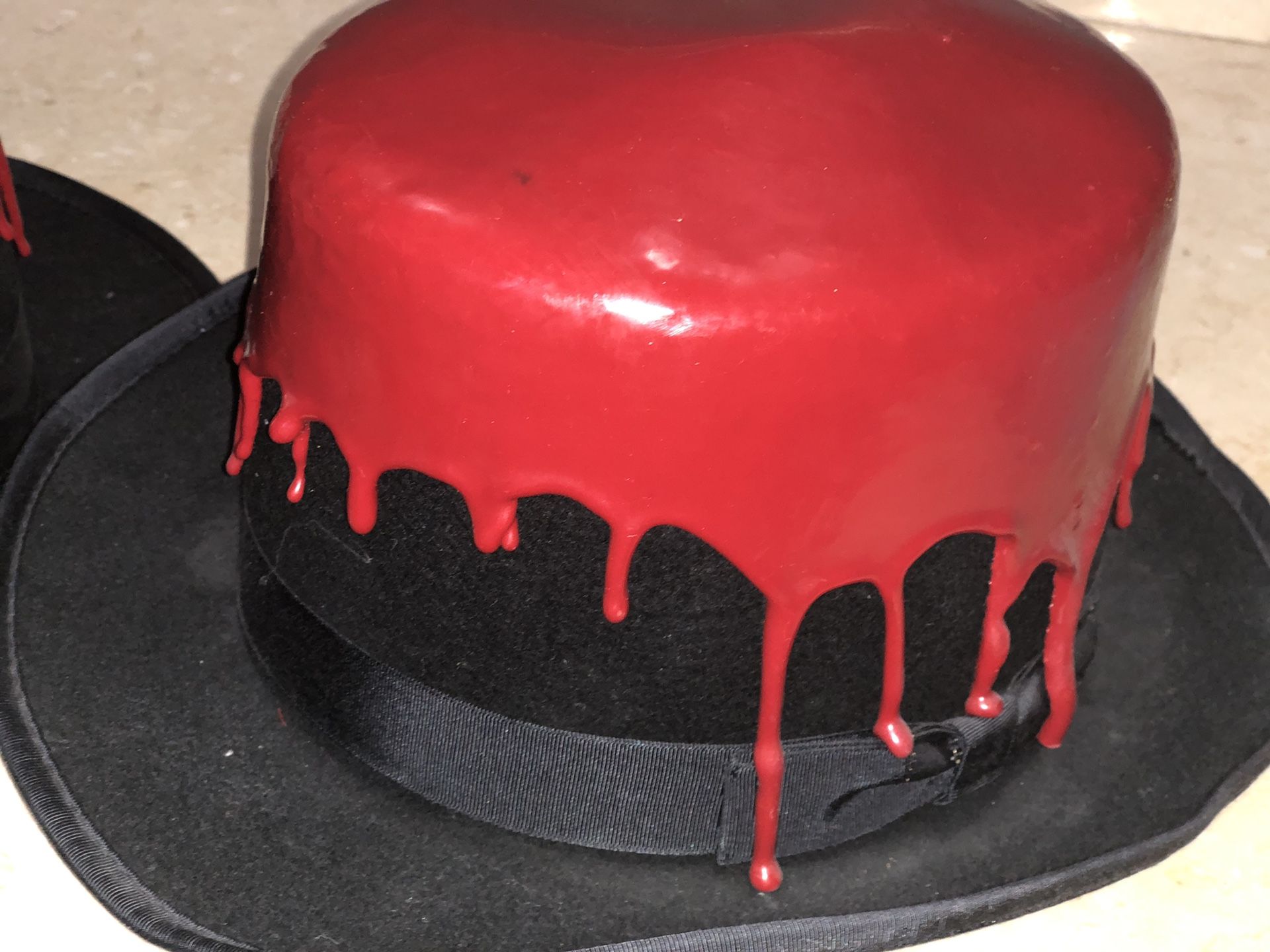 2 Collectors hats; Makers Mark dipped pair of hats ; Also Avail Sep’ly Highball Red Wax Dipped Glasses