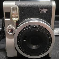 Fuji Film Instax Mini 90 Neo Classic Black  Camera with Battery