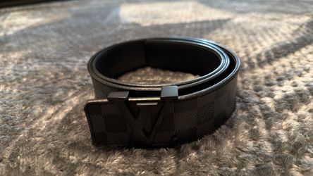 Louis Vuitton Damier Graphite LV Initiales Belt