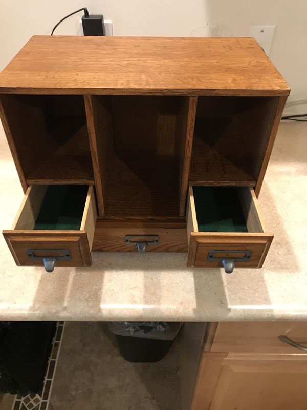 Custom Made Oak Wood Drawer Organizer Desk Crafts Etc Arts Custom Made Oak Wood Drawer Organizer Desk Crafts Etc Arts In Union Ky Offerup