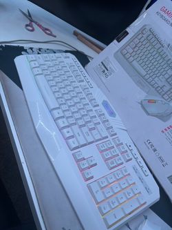 🎮 Redragon Full-Size RGB Gaming Keyboard — White