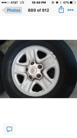 Tundra 18 inch factory steel wheels