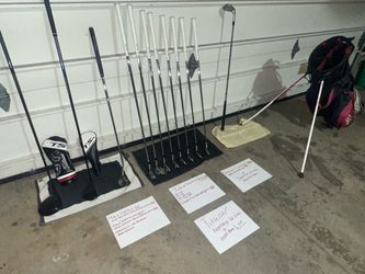 Titleist T300 4-PW-GW + TS2 + TSR2 + ODYSSEY Tri Hot #1 Mallet + Bag