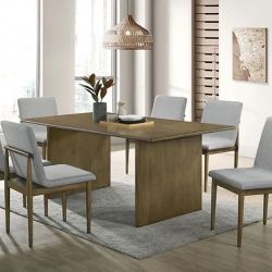 Mega Sale! 7 PCS Galicia Collection Dining table set-Mid-century Modern. In Stock. Now 1149.00 Free Delivery 🚚