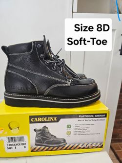 Carolina Soft Toe Work Boots Size 8