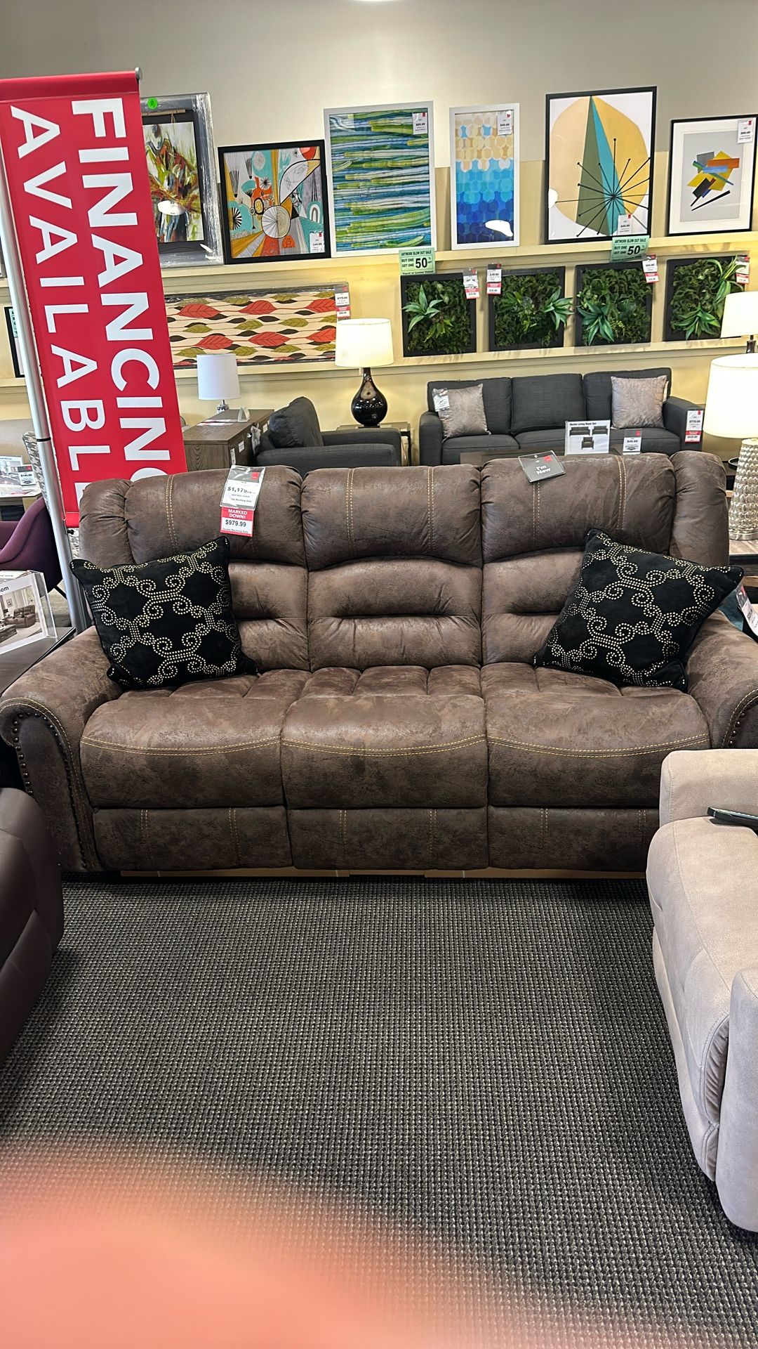 Brute Double Reclining Sofa