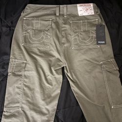 True Religion Green Khaki Pants