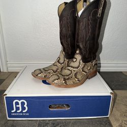 Anderson Bean Python Boots 10D