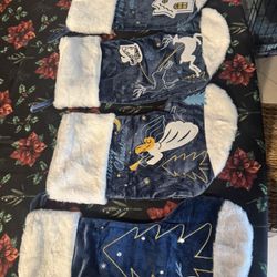 Set Of 4 Christmas Stockings (New)