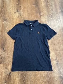 Abercrombie & Fitch navy polo shirt Size XS