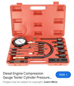 Diesel engine compression gauge tester, cylinder ￼pressure