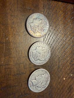 2 morgans 1 peace dollar