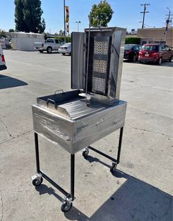trompo para tacos al pastor de 12 piedras con plancha gruesa de fierro 20 × 24
