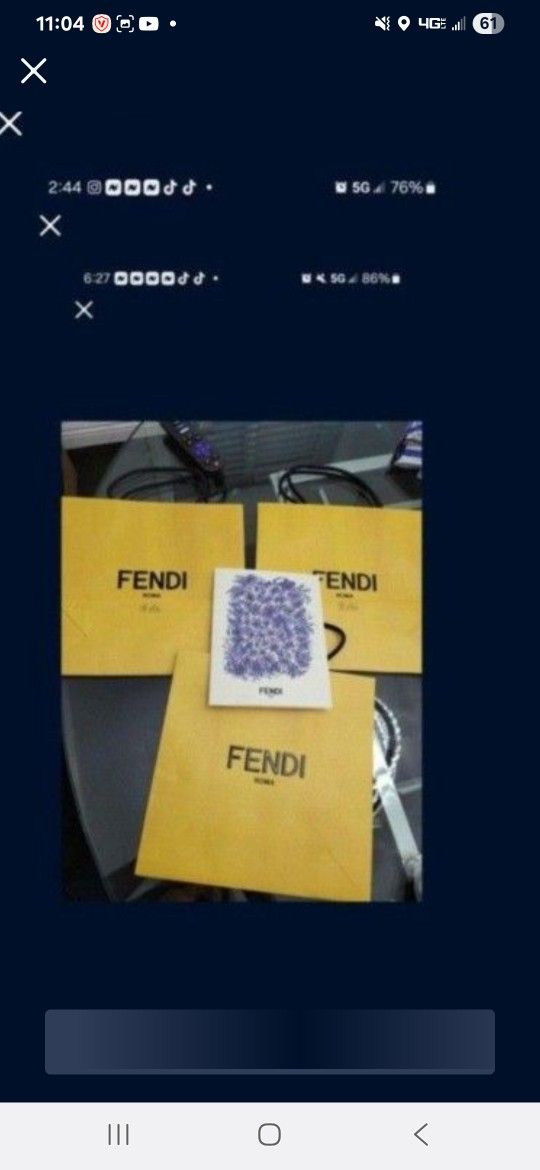 Fendi Gift Bags New